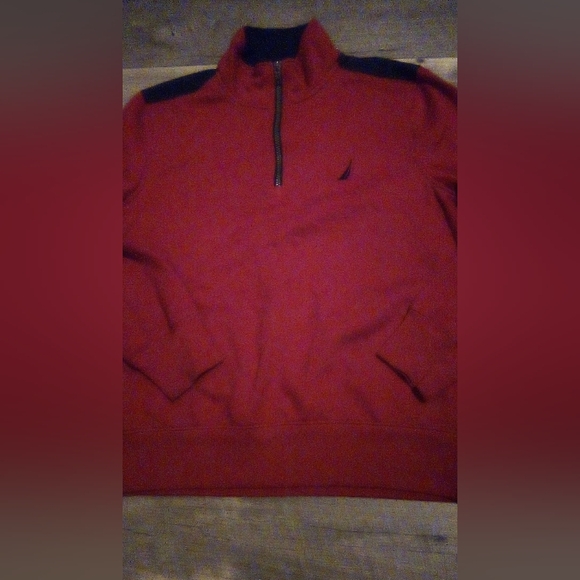 Nautica unisex Red and black zip up pull over jacket - Picture 2 of 5